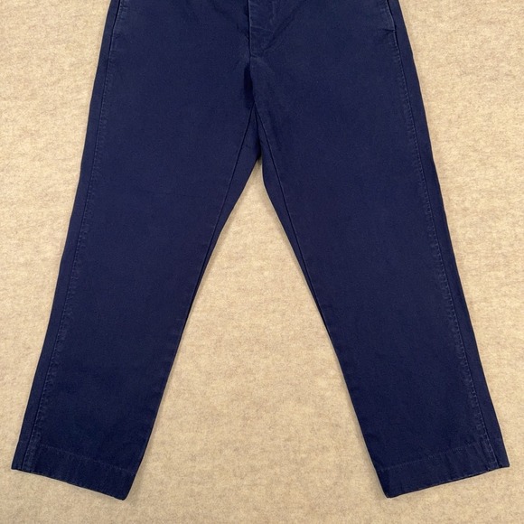 Sid Mashburn Garment Dyed Canvas Trouser Blue Mens 36 Cotton Pants Fits *35x27* - Picture 3 of 12